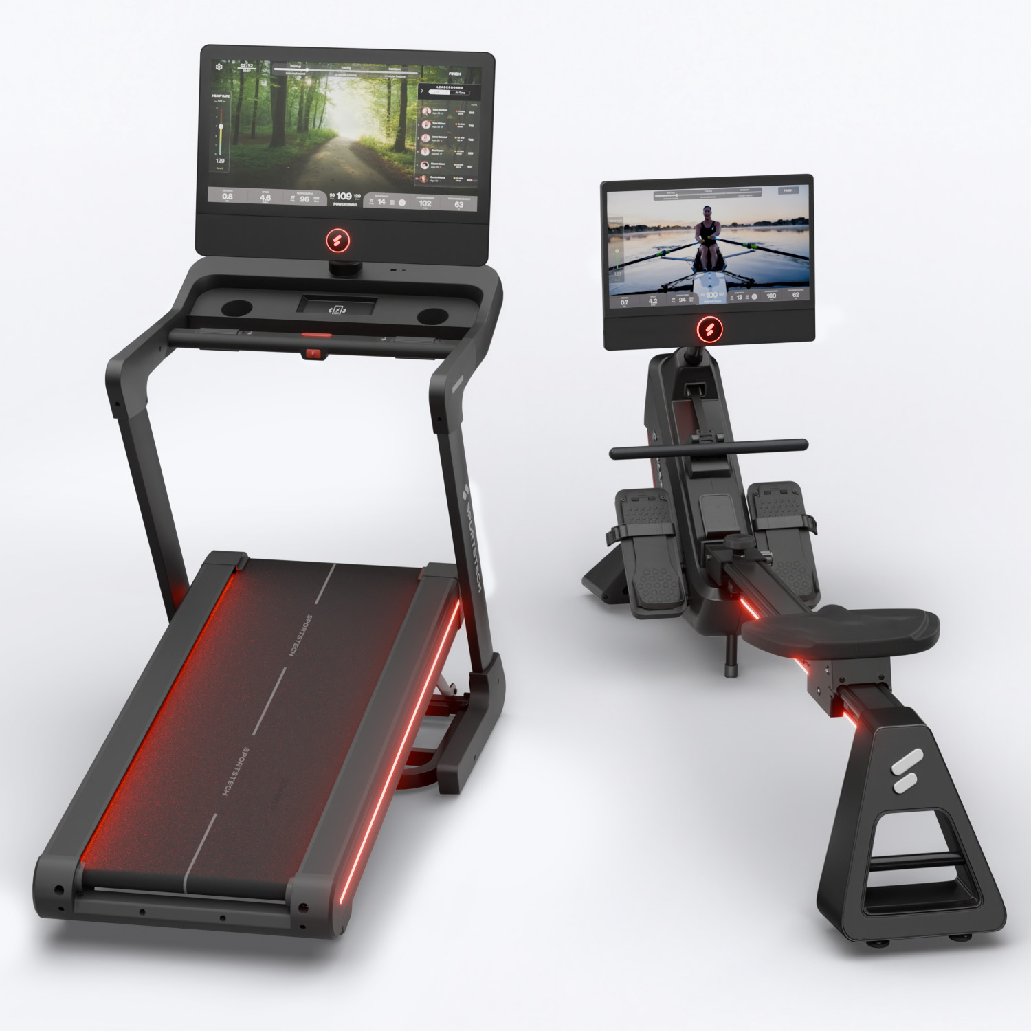 sRow Rudergerät + sTread Pro Laufband Bundle 