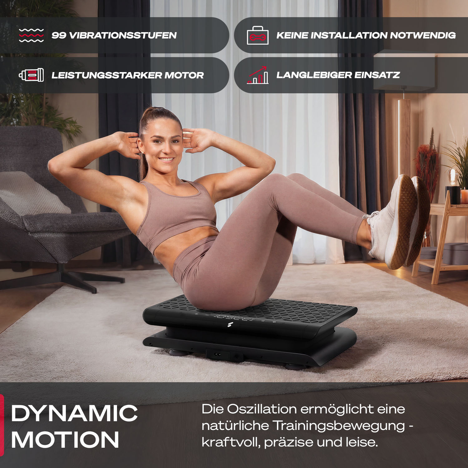 sVibe Lite Vibrationsplatte Schwarz