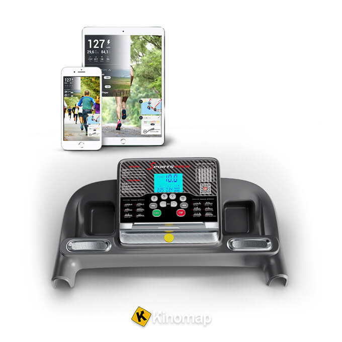Training mit Multiplayer-App laufband-f10-display